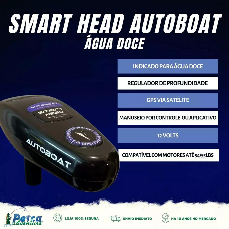 SMART HEAD AUTO BOAT COM GPS + ANCORA E APLICATICO