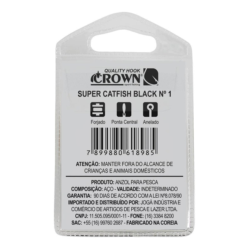 ANZOL SUPER CAT FISH BLACK 01 - CROWN