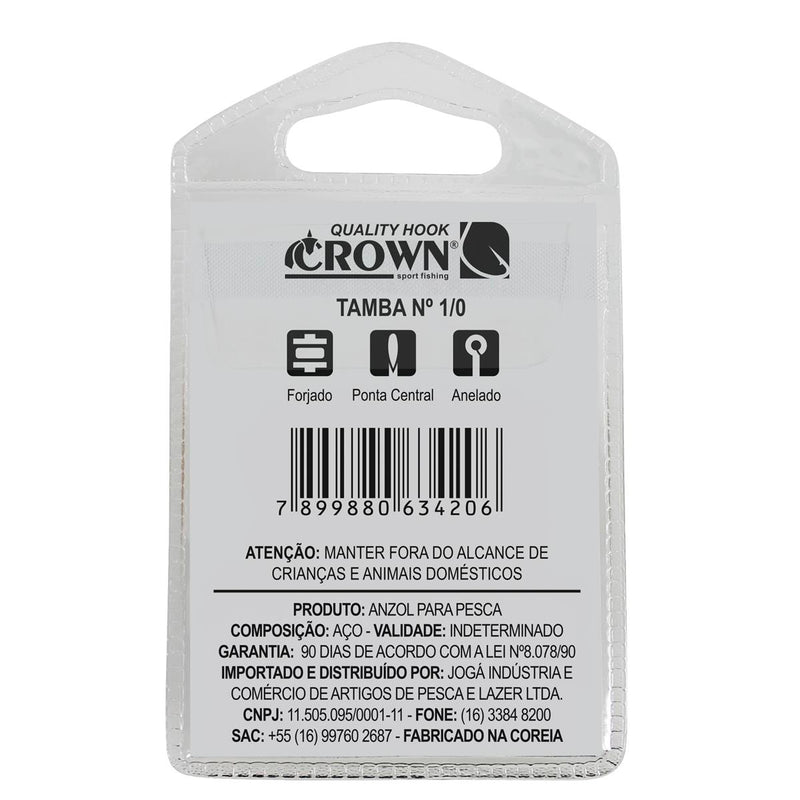 ANZOL TAMBA BLACK 1/0 - CROWN